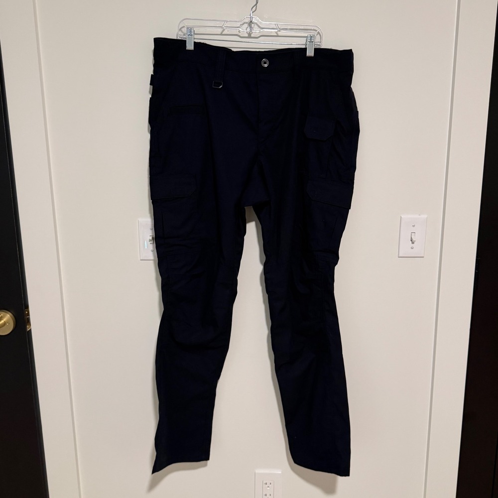 5.11 Tactical Stryke Pants Mens 38x34 Navy Blue Flex-Tac Ripstop Cargo 74369